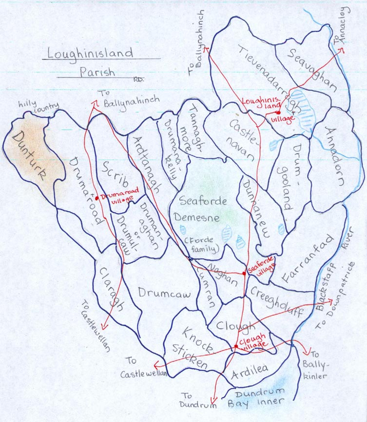 Loughinisland parish townlands