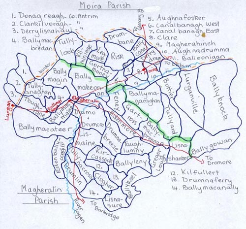 Townlands of Moira & Magheralin parishes